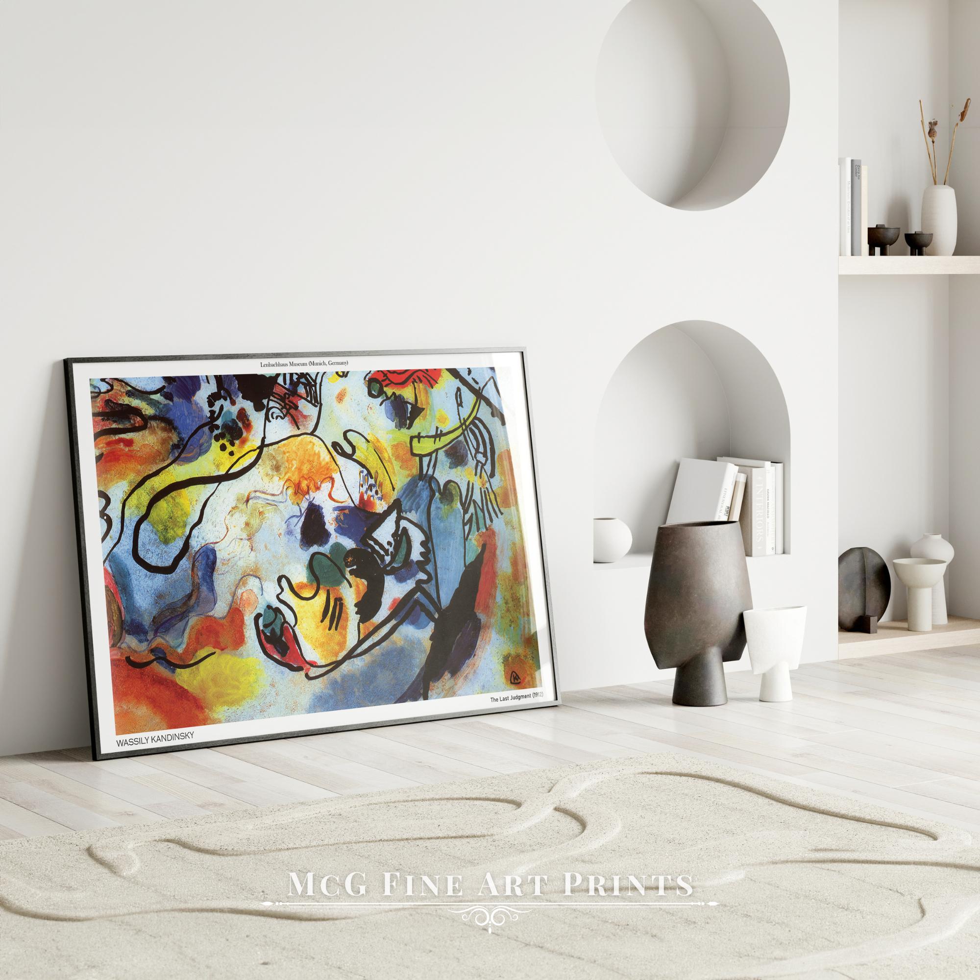 Das Jüngste Gericht Kandinsky Wand Kunst Druck Mid Century Modern