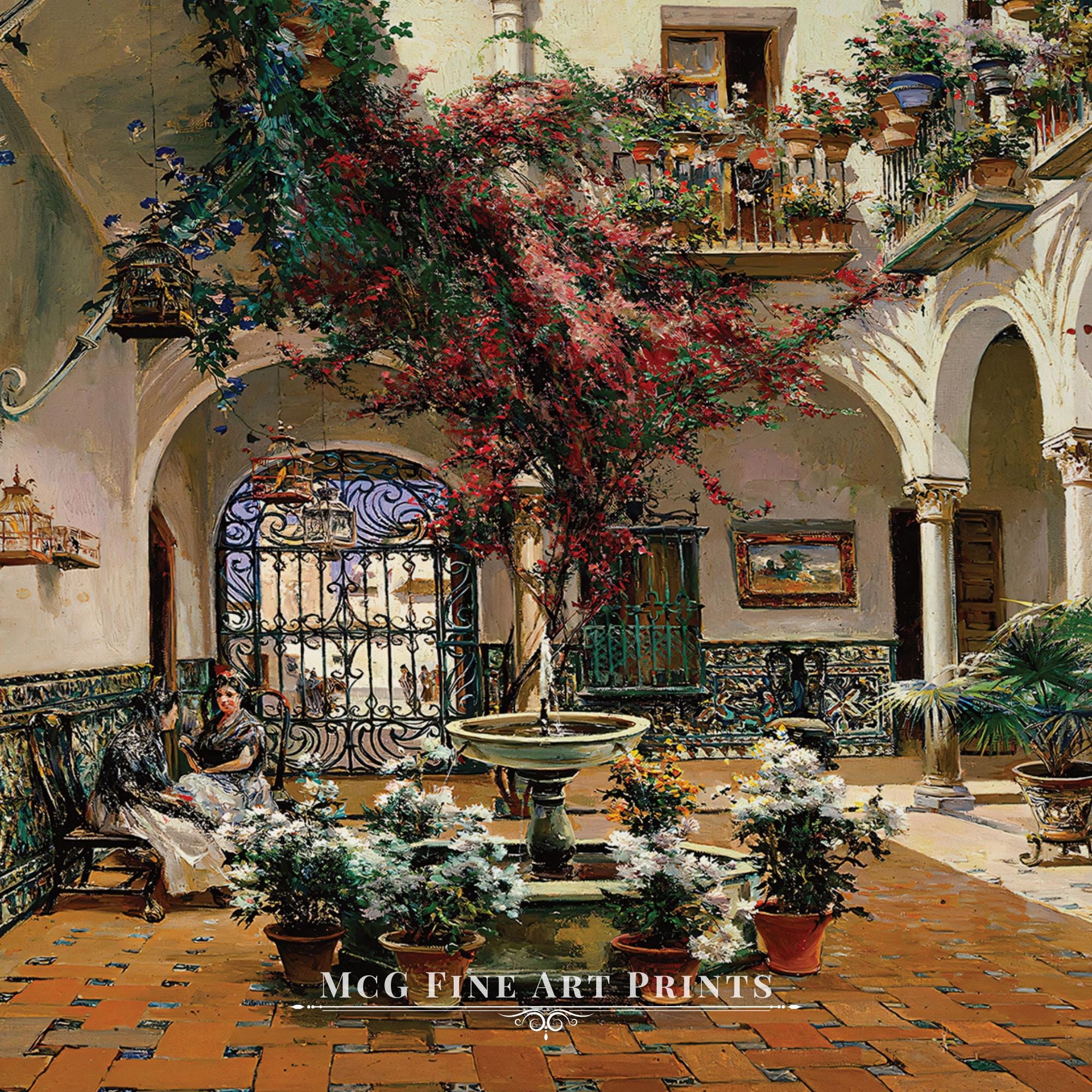 インテリア コートヤード セビリア ギャラリー ウォール アート