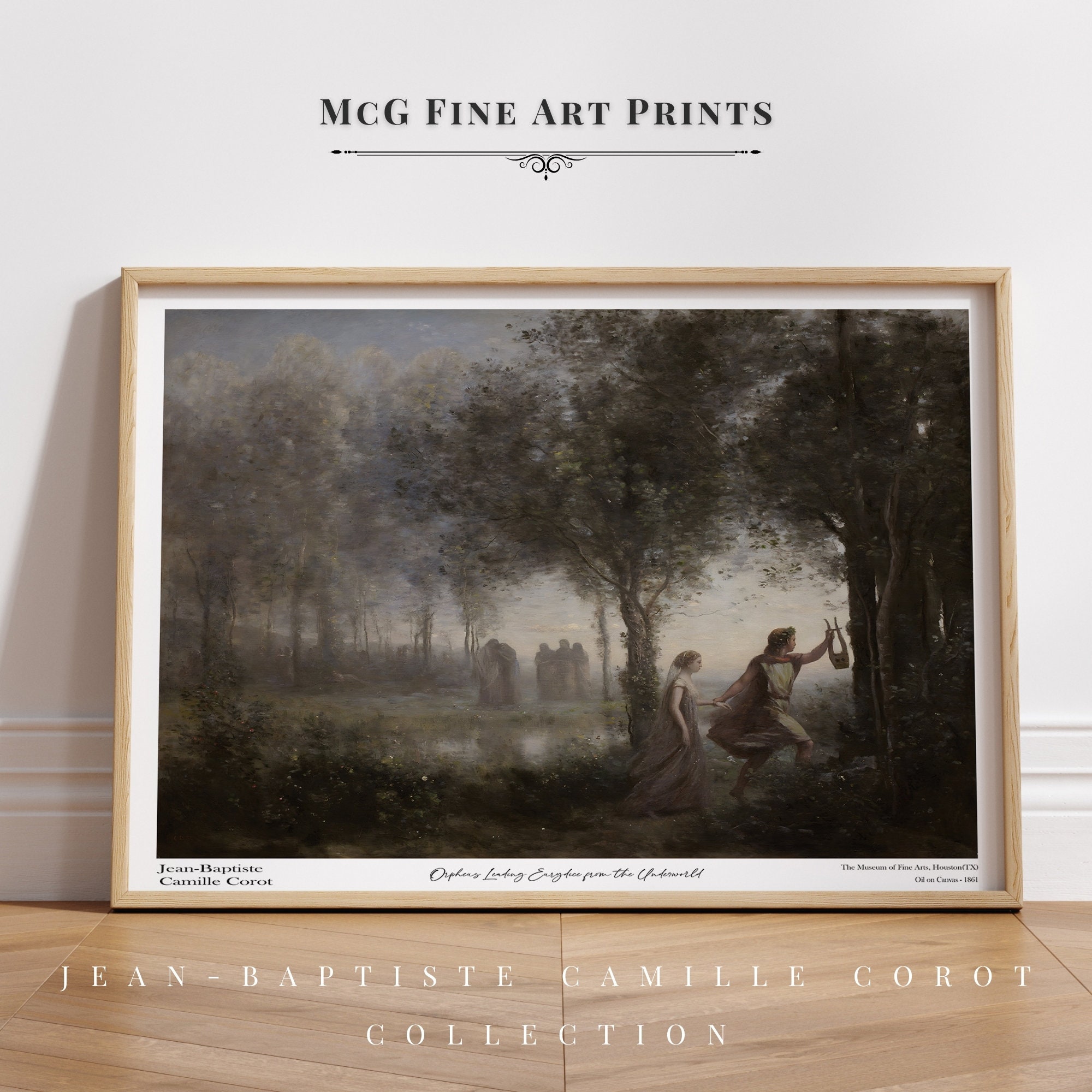 Orpheus Leading Eurydice From the Underworld Gallery Wall Art