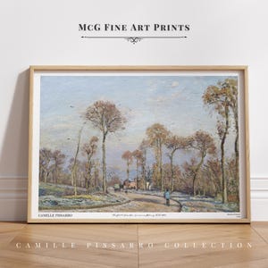 The Road to Versailles Louveciennes Morning Frost Gallery Wall Art Poster Print Vintage Landscape Painting Aesthetic Living Room Decor#1283