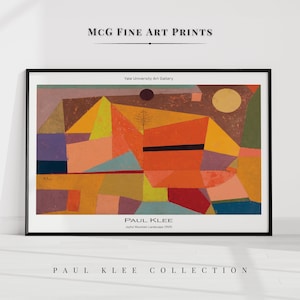Heitere Gebirgslandschaft Paul Klee Print Modern Minimalist Gallery Wall Art Poster Abstract Mid Century Painting Living Room Decor|PWA#064
