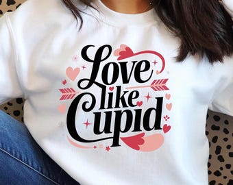 Amor como Cupido SVG, Amor svg, Amor como Jesús svg, Día de San Valentín svg, San Valentín cristiano svg, Fe svg, Cristiano svg, Jesús svg, Cita bíblica