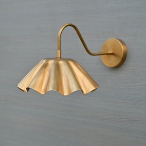 Modern Brass Lamp  - Industrial Pendant Fixture - Adjustable Cord - Vintage Edison Bulb Compatible - Kitchen, Dining Room