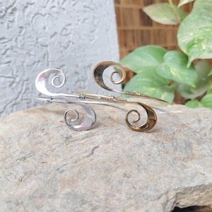 Upper arm cuff arm band spiral handmad brass jewelry for women,Upper armlert in golden and silver color