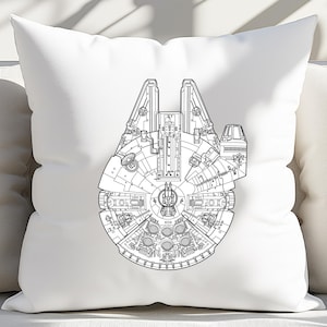 Star Wars Millennium Falcon SVG Star Wars Ships Vector Plans Svg Eps ...