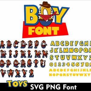 Toy Story Sheriff Woody Alfabeto SVG PNG Doodle Alfabeto Letra A-Z Toy Story Carta Juguetes Fuente Doodle Carta Historia Fuente