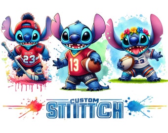 Custom Stitch Design PNG Personalized Stitch Sport design