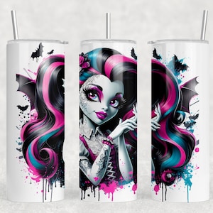 Monster Girl Draculaura PNG Design Sublimation Cup Tshirt Design High Resolution Transparent Background PNG