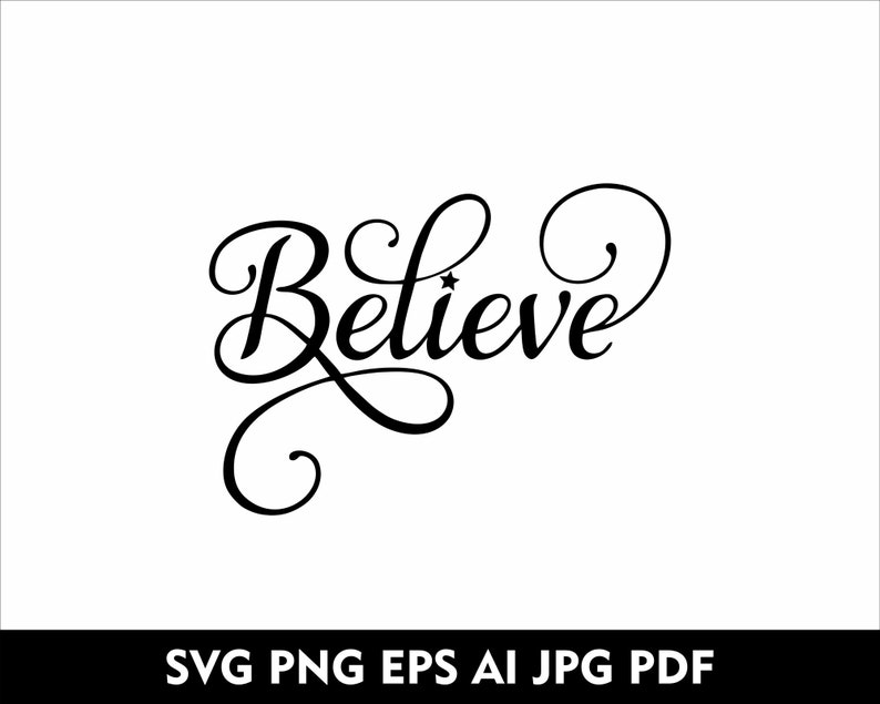 Believe SVG Christmas SVG Winter Door Sign SVG Glowforge Christmas ...