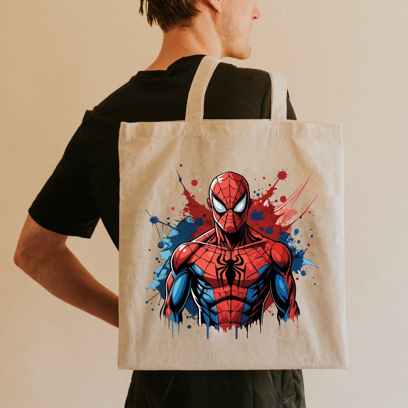4 Design Superhjälte Spindel SVG PNG Hjälte Spindel Sublimering och Vektor Svg Png Transparent Png Fullfärg DTG Tryckfiler design bild 5