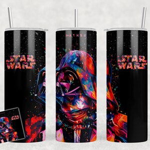 Star Wars Tumbler Wrap Darth Vader 20oz Skinny Tumbler 20 oz Tumbler Png Sublimation Design Template PNG File V11