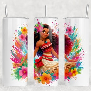 Princess Moana PNG Design Sublimation Cup Tshirt Design High Resolution Transparent Background PNG