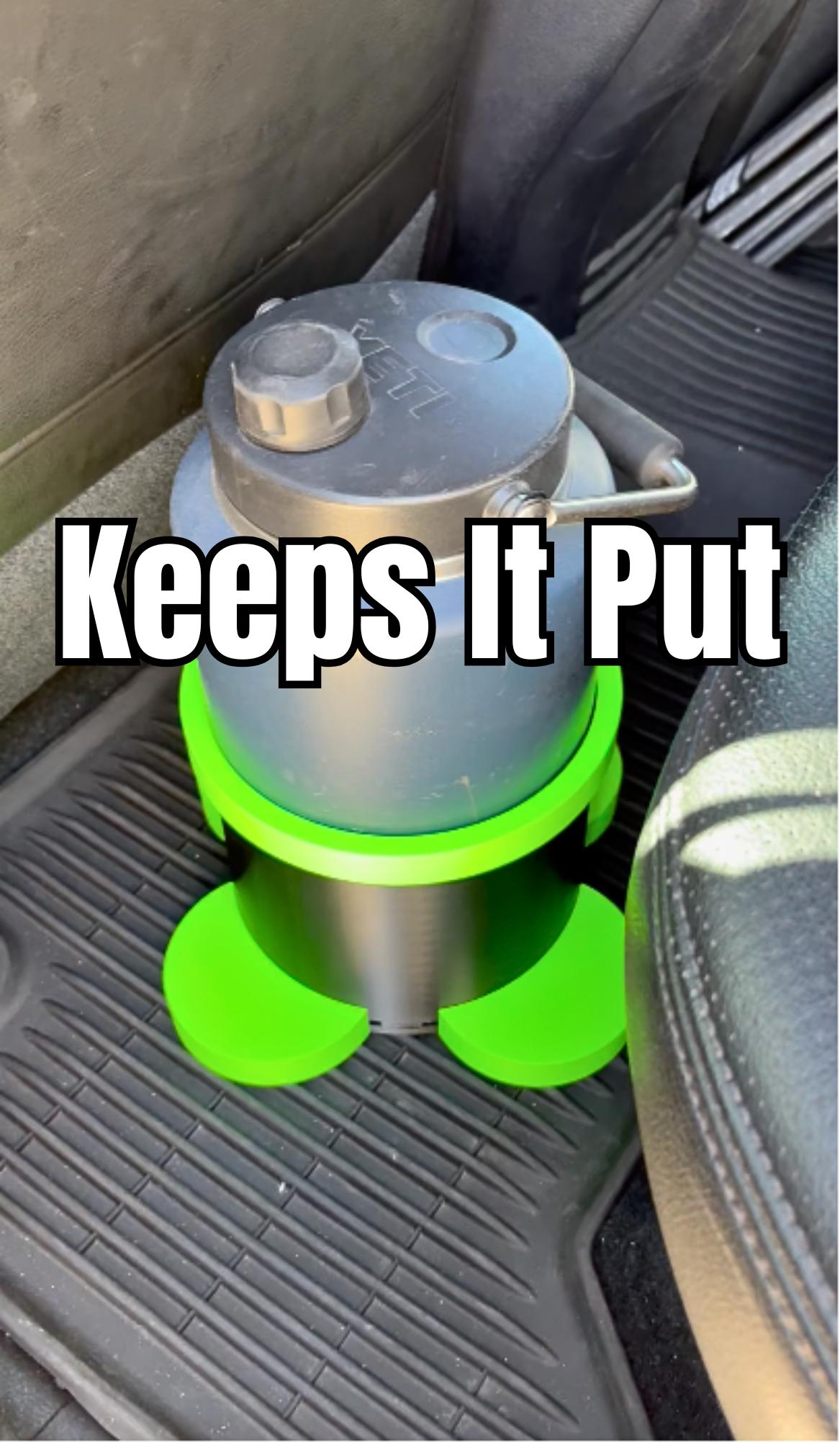 Original Anti-tip Jug Holder for Car or Truck - Fits YETI 1 Gallon