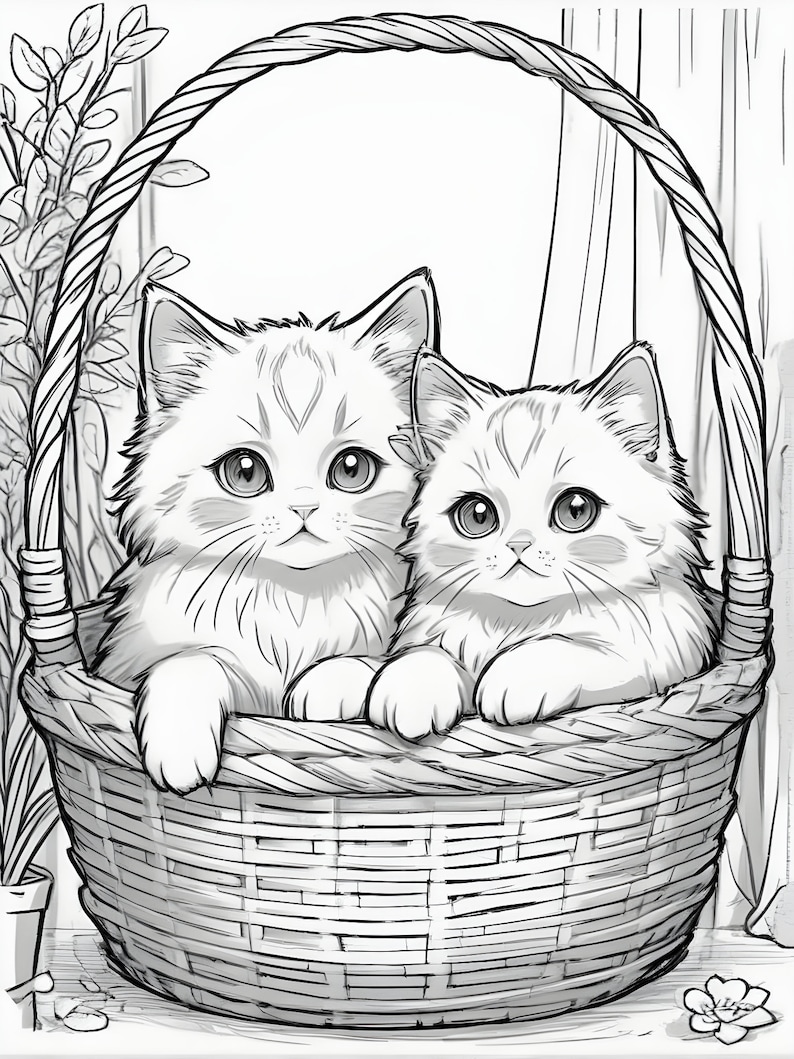 Kittens Coloring Page for Kids - Il 794xN.5683831021 70le