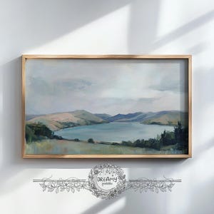 Coastal Landscape Painting: Beach Seascape Samsung Frame TV Art (Digital Download)