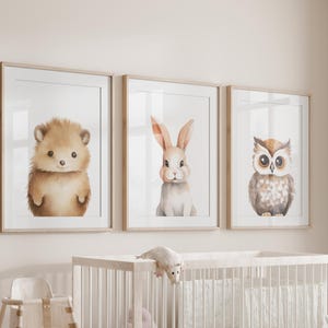 Woodland Nursery Prints Wall Art Gift, Set of 15 Printable Forest ...