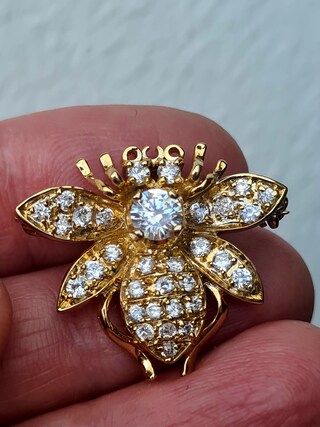 Spille A Forma Di Ape Con Cristalli E Insetti, Spilla A ... - Fruugo CH