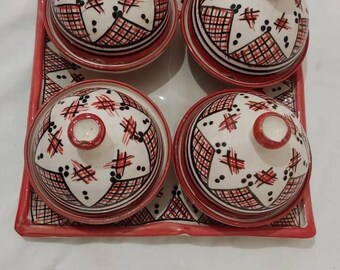 tagine with a plate - pottery handmade