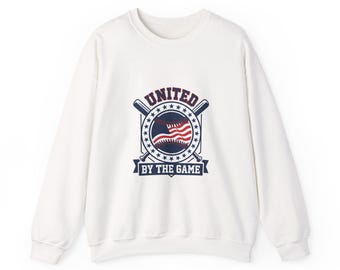 Patriotic Baseball Graphic Sweatshirt | vintage baseball, red white blue