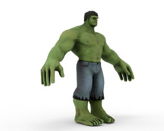 Hulk Avengers 3D-Modelle, ursprünglich erstellt in Blender 4.0