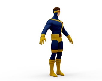 Cyclops X-Man 3D Models gaming character