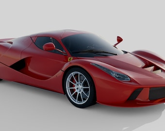 Ferrari LaFerrari Rigged Cars Modelos de juegos 3D