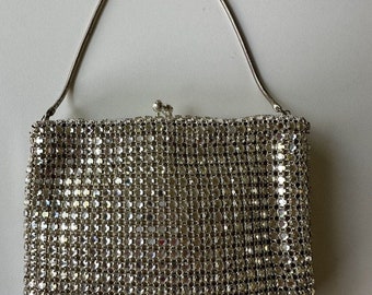 1940s Walborg Rhinestone Evening Bag and Removable Coin Purse.