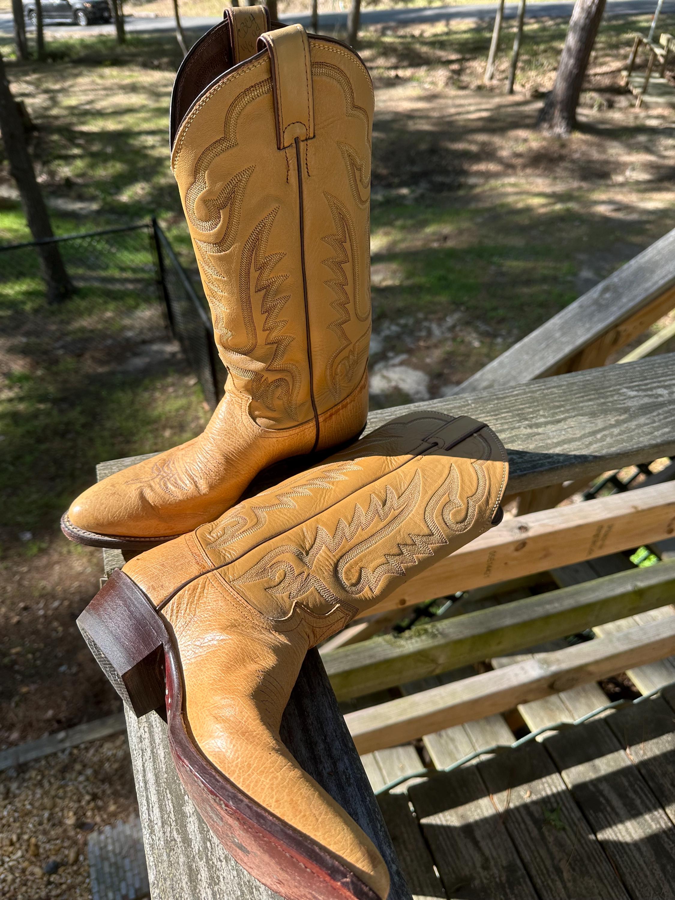 Justin ostrich boots - Etsy 日本