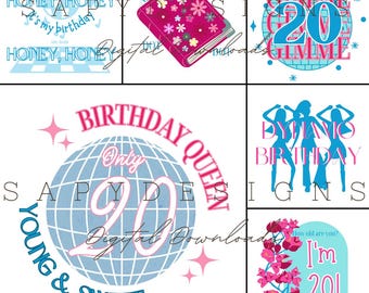 Birthday Queen SVG PNG Digital Download Friend Birthday Fun Designs for Birthday Party Gifts for Best Friend Edit Age in Canva