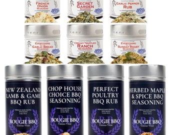 Complete Holiday Mains and Sides Meal Kit | 10 All Natural Gourmet Seasonings For Every Occasion