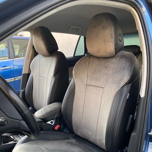 Car Seat Cover- SKODA SCALA Full Set Leather Seat Covers-Stylish and High-Quality Skoda Seat Protection-Custom Fit Skoda Scala Seat Covers