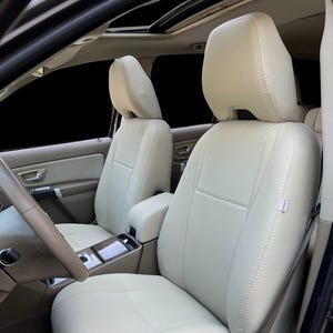 Housses de siège en cuir sur mesure pour VOLVO XC90 - Housses de siège VOLVO XC 90 élégantes et de haute qualité - Housse de siège pour Volvo XC90 (2002-2014) - Accessoire Volvo