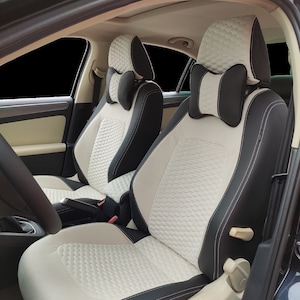 VOLKSWAGEN JETTA Custom Fit Seat Covers - VW Jetta Luxury Leather Seat Covers - Volkswagen Jetta Accessory - Highline - Comfortline- R-Line