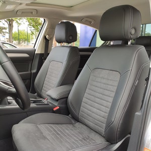 VOLKSWAGEN PASSAT-B8-Custom Fit Car Seat Covers- VW Passat 2015-2023 R-line Luxury Leather Seat Covers-Volkswagen Passat Highline Seat Cover