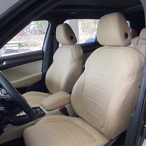 Car Seat Cover-SKODA KODIAQ 2016-2024 Full Set Seat Covers-Stylish and High-Quality Skoda Seat Protection-Custom Fit Skoda Kodiaq Seat Cover