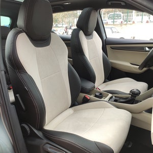 Car Seat Cover- Skoda Karoq Stylish and High-Quality Skoda Seat Protection- Custom Fit SKODA KAROQ Leather Seat Cover- SKODA Karoq Accessory