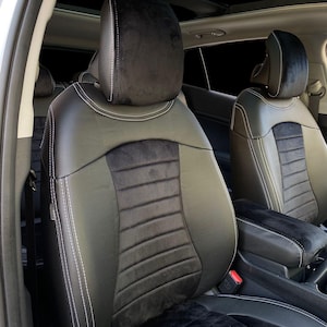 Car Seat Cover-KIA SPORTAGE 2019-2024 Full Set Custom Fit KIA Sportage Leather Seat Cover- Stylish and High-Quality Kia Sportage Accessories