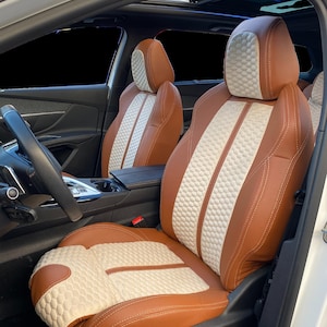 Car Seat Cover- PEUGEOT 5008 7 Seats - Stylish and High-Quality Car Seat Protection- Custom Fit PEUGEOT 5008 7 Seats Covers