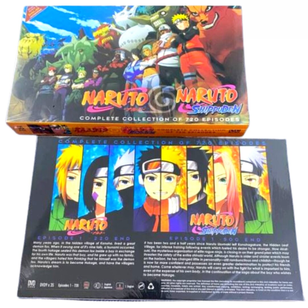 Naruto Shippuden Anime DVD Complete 1 270 Episode Series English Dubbeb
