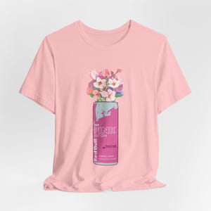 Flower Pink Red Bull T-Shirt l Pink Red Bull Shirt l Redbull T-Shirt l Red Bull Gives You Wings l Red Bull Fresh New Vintage Wild Creative