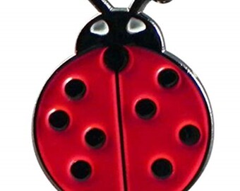 Ladybird Pin Badge- Metal and Enamel- UK Company