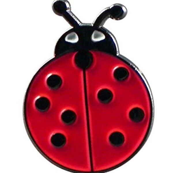 Ladybird Pin Badge- Metal and Enamel- UK Company