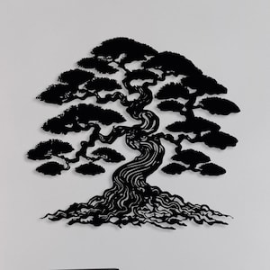 Grande decorazione da parete in metallo raffigurante l'albero della vita, decorazione con albero e radici, decorazione da parete per camino, arredamento moderno per la casa, decorazione da parete in stile fattoria, regalo per gli amanti della natura