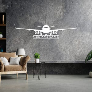 Letrero personalizado con nombre de avión, regalo de aviación personalizado, letrero con nombre de aeronave, letrero de hangar, letrero con nombre de piloto, letrero de avión RC, arte mural de la Fuerza Aérea White