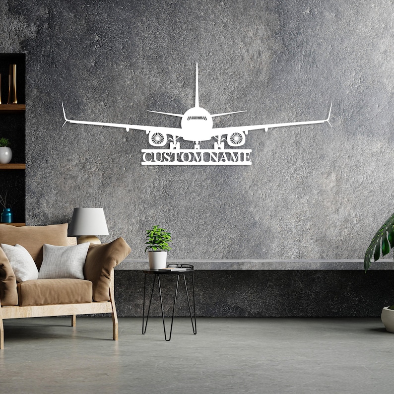 Letrero personalizado con nombre de avión, regalo de aviación personalizado, letrero con nombre de aeronave, letrero de hangar, letrero con nombre de piloto, letrero de avión RC, arte mural de la Fuerza Aérea White