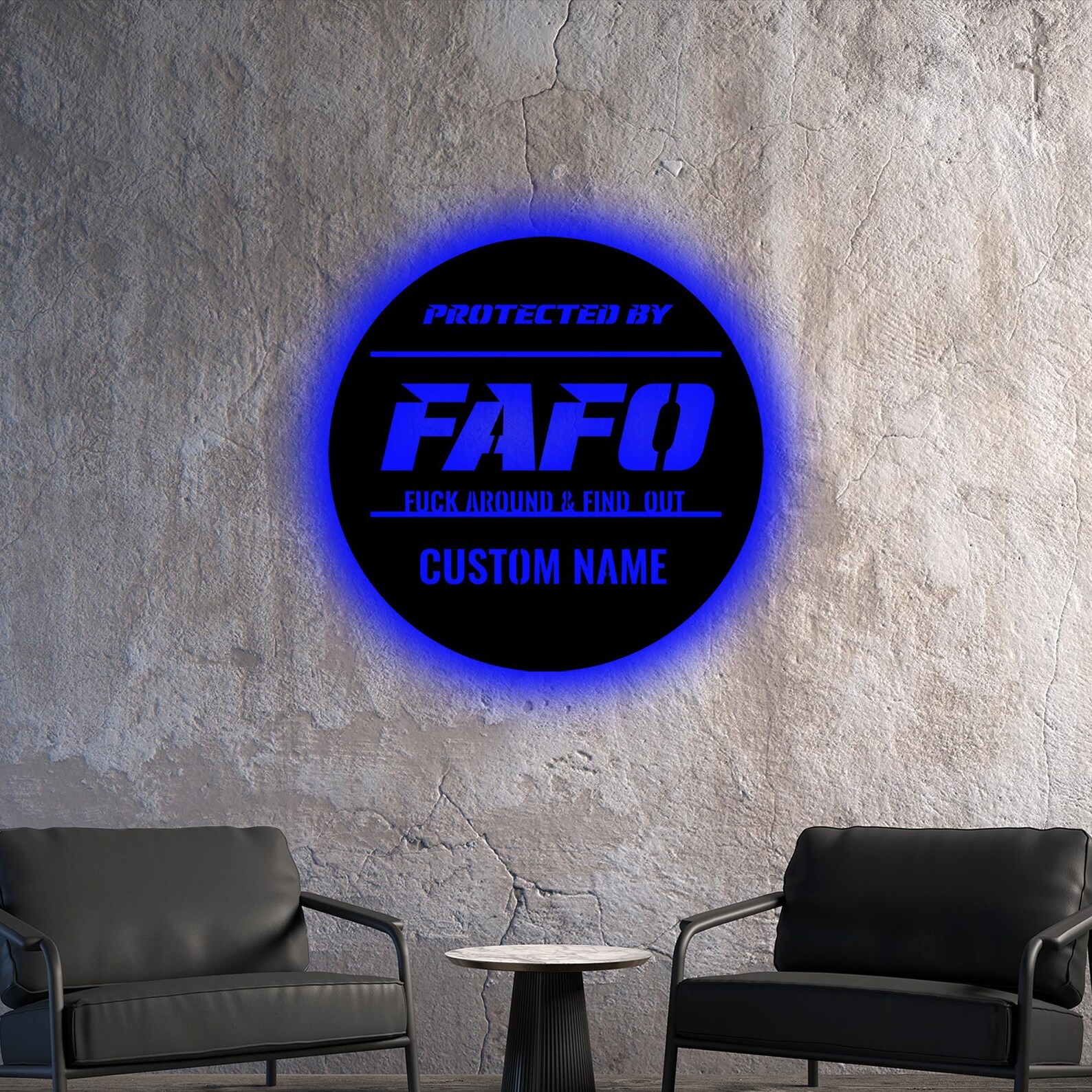 Custom FAFO Sign LED Light, F*ck Around and Find Out Wall Sign, Home ...