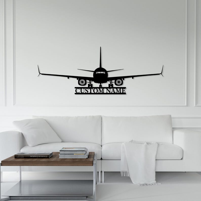 Letrero personalizado con nombre de avión, regalo de aviación personalizado, letrero con nombre de aeronave, letrero de hangar, letrero con nombre de piloto, letrero de avión RC, arte mural de la Fuerza Aérea Black