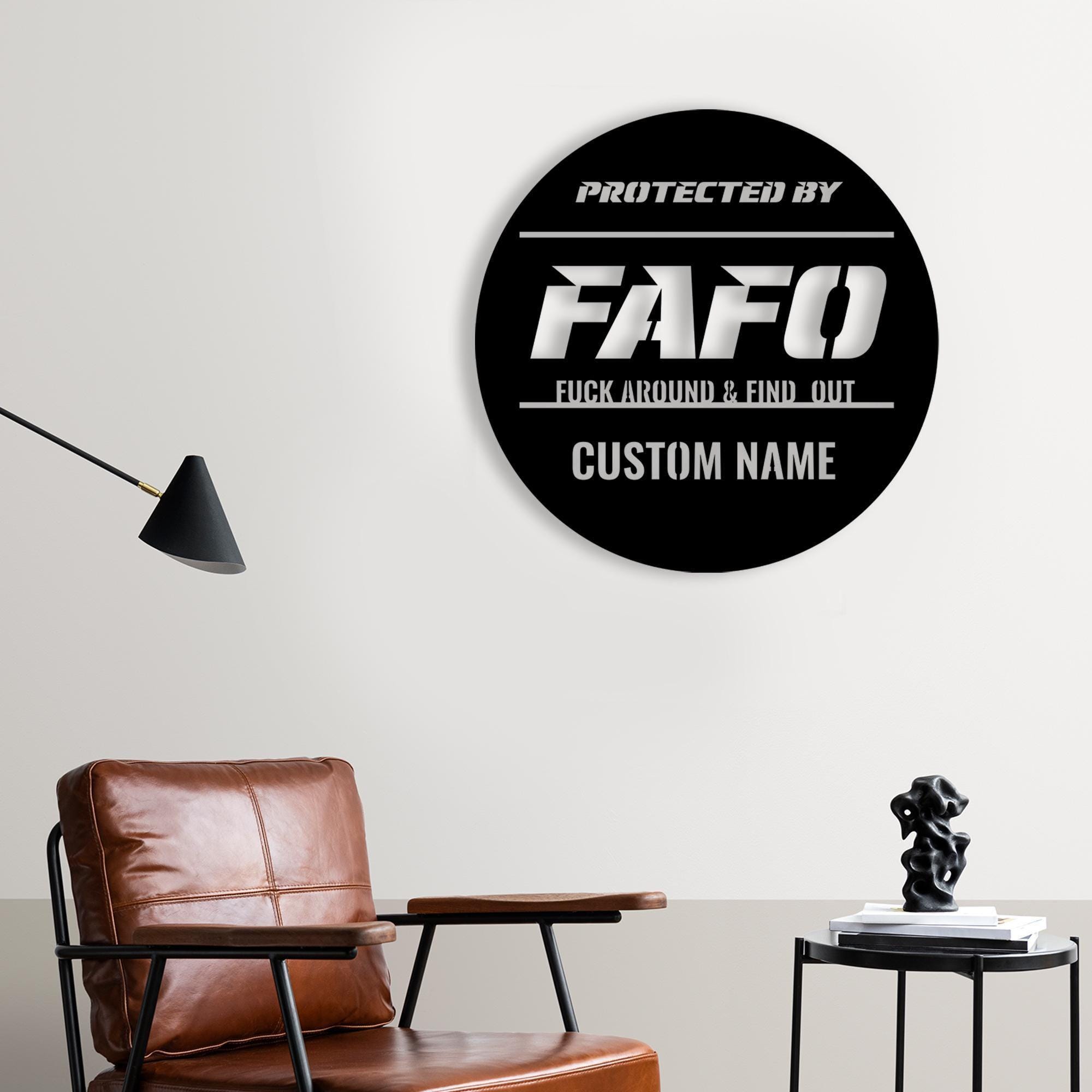 Custom FAFO Sign LED Light, F*ck Around and Find Out Wall Sign, Home ...