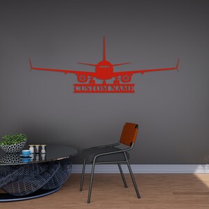 Personalized Airplane Name Sign, Custom Aviation Gift, Aircraft Name ...