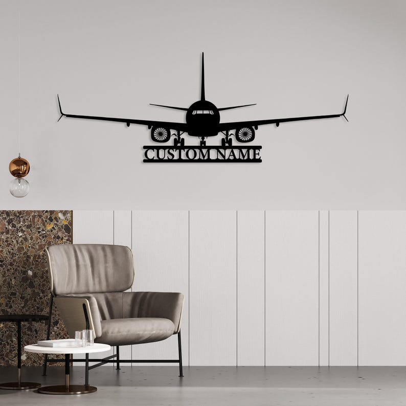 Letrero personalizado con nombre de avión, regalo de aviación personalizado, letrero con nombre de aeronave, letrero de hangar, letrero con nombre de piloto, letrero de avión RC, arte mural de la Fuerza Aérea imagen 7